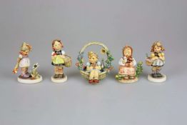 Fünf Hummel Figuren Mädchen