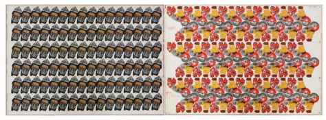 SCHUCO, zwei lithogr. Stanzbleche