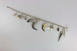 Silber Charivari mit 9 Anhängern