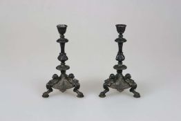 Paar Leuchter, wohl sog. Hanauer Eisen