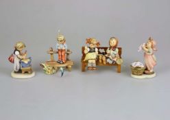 Fünf Hummel Figuren