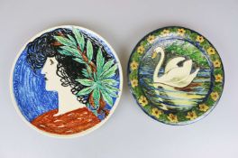 2 Wandteller, Reedition, Max LAEUGER u. Hans THOMA