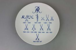 Meissen, Wandteller Meissener Schwertermarken