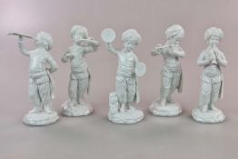 Hoechster Porzellan, 5 Figuren aus der Türkenkapelle