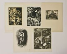 Neue Sachlichkeit/Expr. Grafik: 5 Blatt