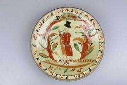 Teller, sog. Hafnerware, wohl Schweiz