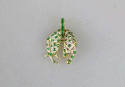 18K GG Anhänger in Pantherform.