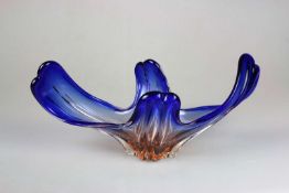 Murano, Schale, Blau/ Orange