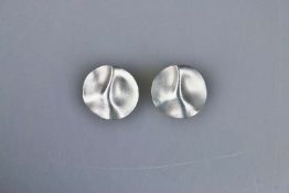 Paar Designer Ohrclips, Lapponia, Sterling