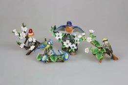 4 Vogelfiguren, Franklin Porcelain für RSPB