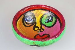 Peter Robert KEIL, o.T. (1983), handbemalte Schale