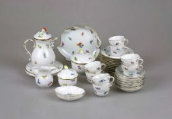 Meissen, Mokkaservice, Streublumen, 34 Teile