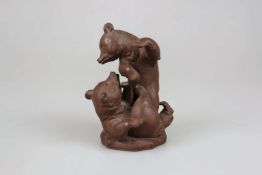 Bärengruppe, Böttger Steinzeug für Meissen