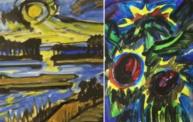 Günther SKRODZKI, 2 Arbeiten, jeweils o.T.