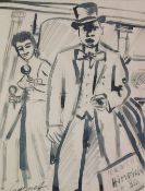 GARNEFF - Skizze eines eleganten Herrn