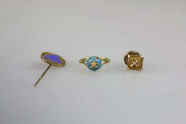 Konvolut Gold, 3 Stück, 8K/ 9K und 14K