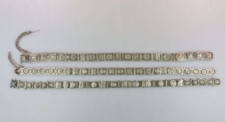 Indien, 3 Silbergürtel wohl um 1900