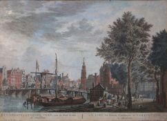 Pierre Fouquet - Die 's Gravelandsche Veer, gesehen in Richtung Münze in Amsterdam, ca. 1760-1790