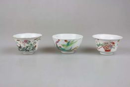 Drei kleine Schalen/ Koppchen, China