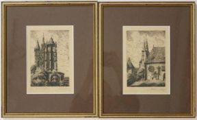 Kaltnadelradierungen zu Erfurt