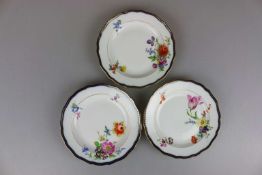 Meissen, 3 Teller 