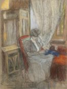 Mikhail Larionov – Femme brodant