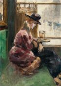 Lesser Ury – Dame im Café, Berlin