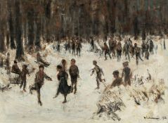 Max Liebermann – Schlittschuhläufer im Tiergarten