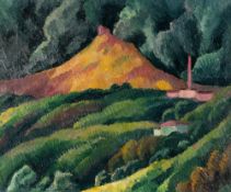 Adolf Erbslöh – Gewitterlandschaft („Desenberg im Gewitter“)