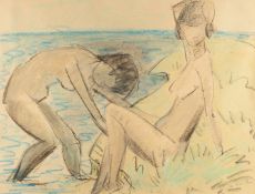 Otto Mueller – Zwei weibliche Akte in Dünen