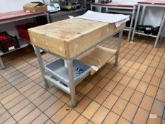 Make Unknown Butchers Block with Stand