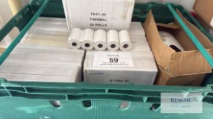 Quantity of Thermal Till Rolls - Please Note Does Not Include Plastic Tray As Pictured - These