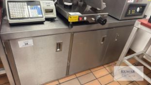 Stainless Steel Triple Door Cupboard