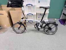 Brompton P Line Lunar Ice Bike, RRP £2,385, Showroom Condition