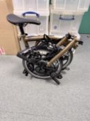Brompton P Line 12 Bronze Rack Bike, RRP £2,540, Showroom Condition