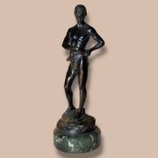 Schmidt-Felling, Bronze Akt des jungen Kämpfers