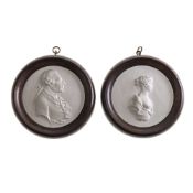 Zwei Porträmedaillons, KPM