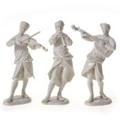 Drei Musikanten aus der "Böhmischen bergm. Musikkapelle", Nymphenburg, Kärner