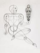 Oskar Schlemmer, Drahtfigur Homo mit Rückenfigur auf der Hand