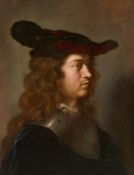 Govert Flinck, Tronie eines jungen Mannes mit Barett im Profil nach rechts