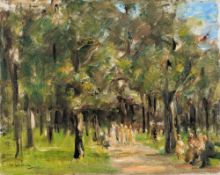 Max Liebermann, Spaziergänger im Tiergarten