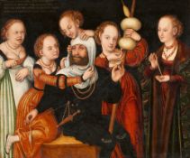Lucas Cranach d. Ä., Werkstatt, Herkules bei Omphale