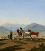 Wilhelm Alexander von Kobell, Blick auf den Tegernsee vom Weg zur Neureuth