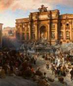 Oswald Achenbach, Fontana di Trevi