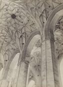 Albert Renger-Patzsch, Netz- und Zellengewölbe im Langhaus der Marienkirche, Danzig