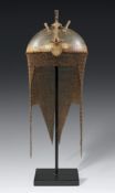 Helm (kulah khud). Stahl, Goldtauschierung. Indo-persisch. 19. Jh.