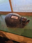 Early Coal miners helmet with miners lamp