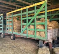 8x18 Wood Rack Hay Wagon