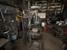 Clausing Air Powered Drill Press With Foot Pedal