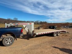 Lanchester 20 ft aluminum fifth wheel beaver tail trailer